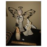 (3) Wood & Resin Collectible Angels