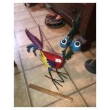 Metal Rooster W/ Oversize Eyes