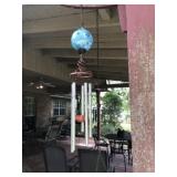 Blue Glass Ball Wind Chime