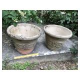 Pr of Resin Planters