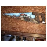 Hand Painted Saw