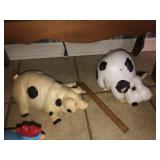 (2) Ceramic Pigs