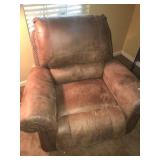 Brown Suede Leather Reliner (Nice)