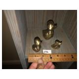 (3) Brass Ducks