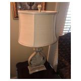 Pr of Near New White Decorator Table Lamps