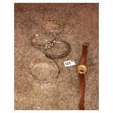 4 Bracelets & Watch