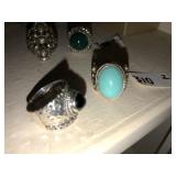 (2) Sarda Sterling Rings (925)