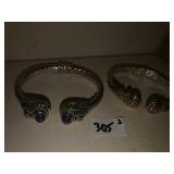 (2) Sarda Sterling Bracelets (925)