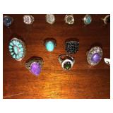 (6) Sterling Silver Rings (925)