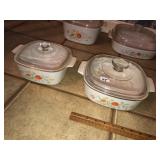 (2) Corning Ware Casserole Cookers W/ Lid