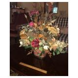 Oriental Porcelain Vase & Arrangement