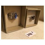 (2) Sterling Silver Rings (925)