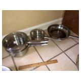 Stainls Double Boiler ~ Sauce Pan & Skillet