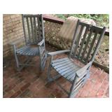Pr of Wood Porch Rockers