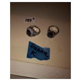 (2) Vanna K Sterling Rings