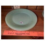 (2) Vintage Jadeite Dinner Plates