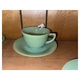 Vintage Jadeite Coffee Cup & Saucer