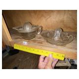 (2) Vintage Juicers (Chip on left handle)