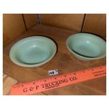 (2) Vintage Jadeite Cereal Bowls