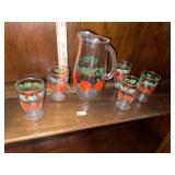Vintage 6 Pc Juice Set