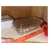 Vintage Refrigerator Dish & Lid (Clear)