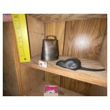 Vintage Cast Iron Bell + Cast Iron Mouse