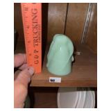 Vintage Jadeite 'Bottom's Up' Shot Glass
