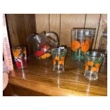 Vintage Juice Pitcher & Glasses