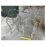 (2) Iron Stools