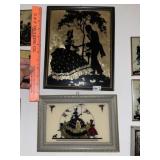 (4) Vintage Silhouette Pictures