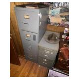 (2) Metal Storage Cabinets