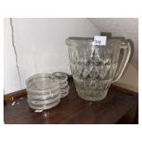 Pitcher ~ Coaster Set ~ Figerines & Military Coll.