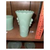 Vintage Jadeite Art Deco Bud Vase