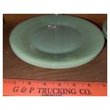 (2) Vintage Jadeite Plates