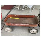 Vintage Radio Astronaut Red Wagon