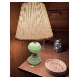 Nice Vintage Jadeite Table Lamp