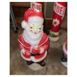 Vintage Blow Mold Lighted Santa (24' Tall)