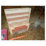 Vintage Child's Metal Oven & Kitchen Shelf