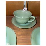 Vintage Jadeite Coffee Cup & Saucer Set