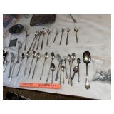 Vintage Silver Plate Flatware  & Bowls in Grp.