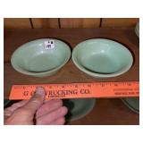 (2) Vintage Jadeite Cereal Bowls