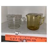 Vintage Meauring Cups (Amber & Clear)