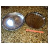 (2) Large Silver Plated Serving Platters