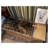 Vintage Elk Tapestry & Deer Picture