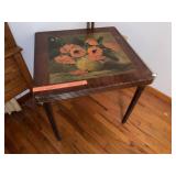 Antique Wood Folding Card Table