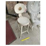 Vintage Metal Kitchen Stool