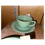 Vintage Jadeite Coffee Cup & Saucer