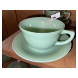 Vintage Jadeite Coffee Cup & Saucer