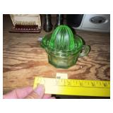 Vintage Imperial Glass Green Juicer