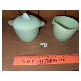 Vintage Jadeite Sugar & Creamer Set